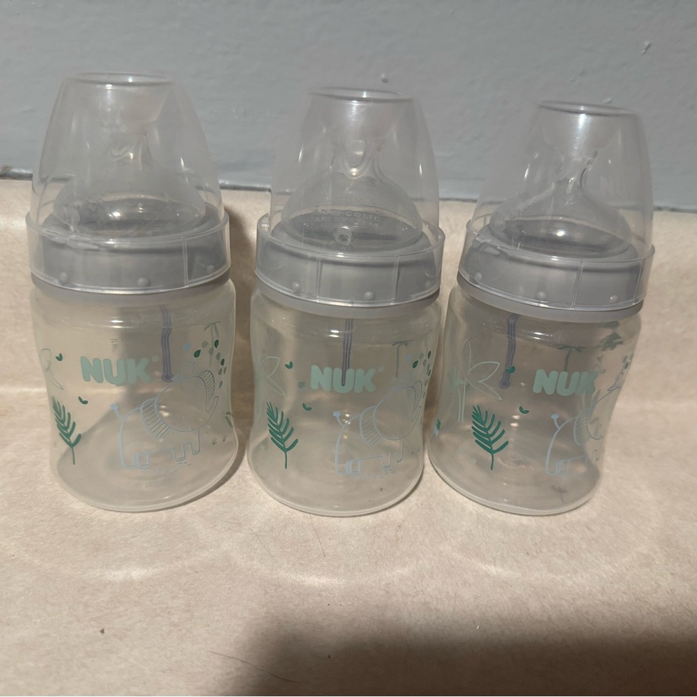 Clear Baby Bottles - Set of 3